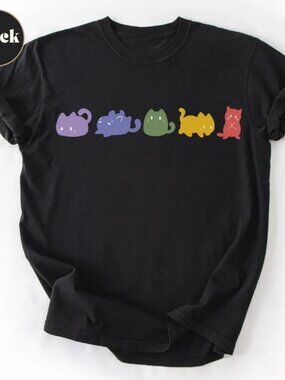 Cats LGBTQ Pride Shirt, Pride Month Tee, Cat Lover Gift